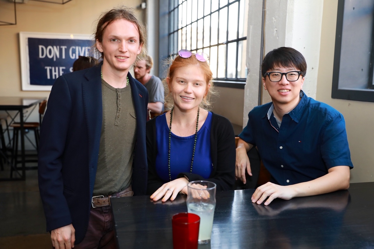 VeriCrypt’s corporate officers, shown from left, are Grant Nelson, Tamara Zubatiy and Robert Park.